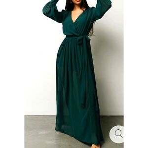Baltic Born Deep Green Long Sleeve Dress